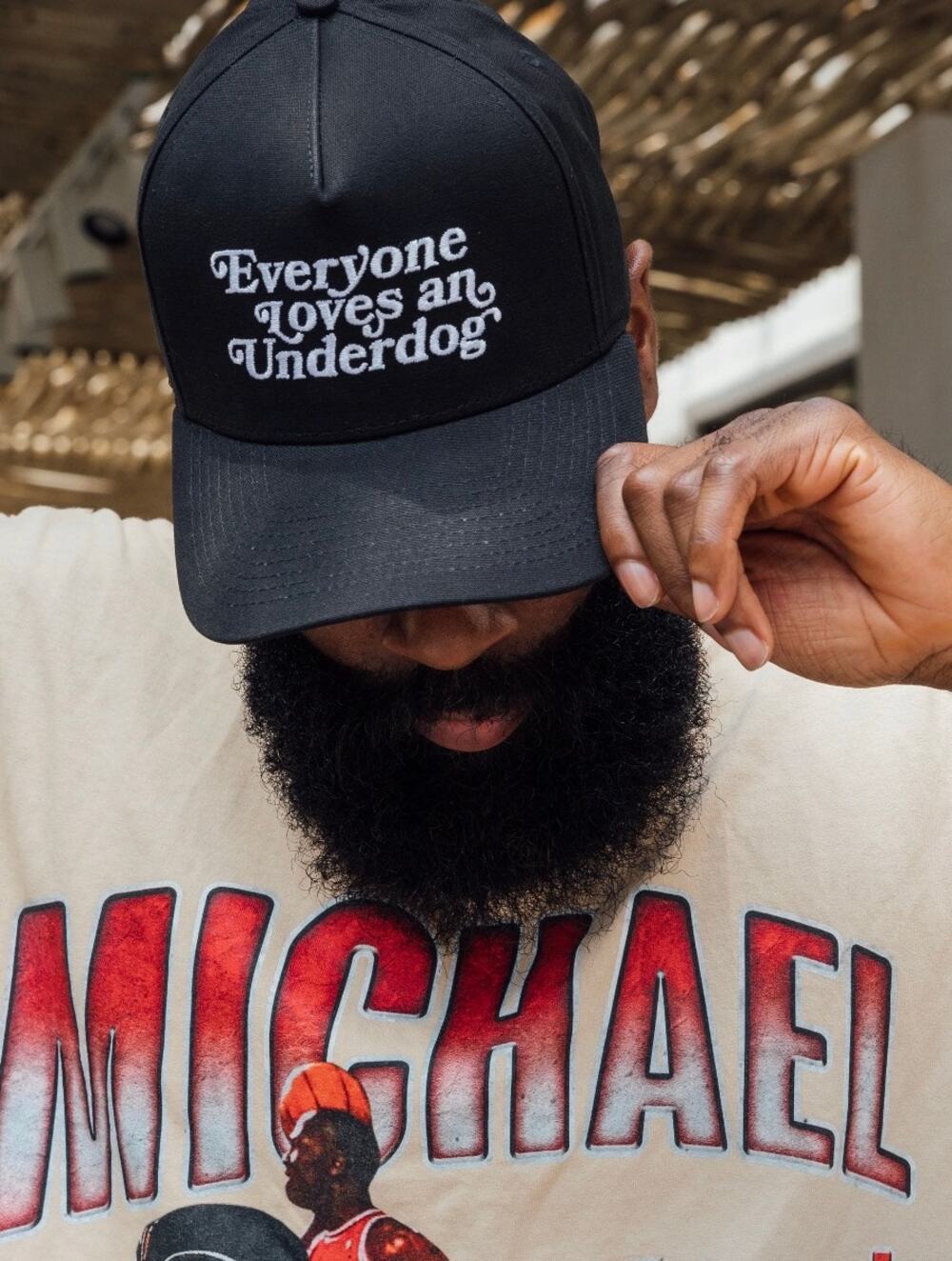 Deuce Everyone Loves An Underdog Curved Snapback Hat, Black, Streetwear NWT